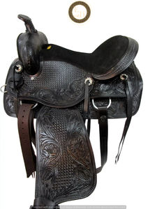 Selle de cheval de course de baril en cuir DD occidental de qualité supérieure fabriquée à la main légère et confortable pour l'équitation de performance de rodéo - Product Image 6