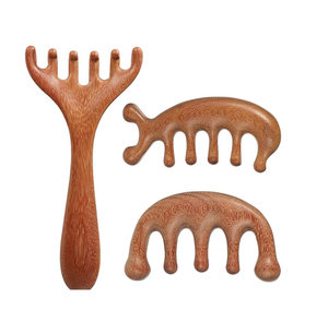 Peine de madera natural hecho a mano, herramienta para el cuidado del cabello y masaje del cuero cabelludo para niños, Estilo clásico - Product Image 2