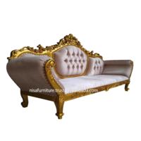 Canapés de salon européens baroques antiques (vieux) meubles en acajou