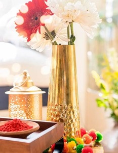 กุหลาบทองชุบดอกไม้หม้ออุปกรณ์ตกแต่งบ้านงานแต่งงานและงานปาร์ตี้แจกันดอกไม้ผู้ผลิตและผู้ผลิต - Product Image 4