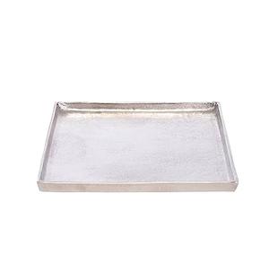 Plateaux de service en aluminium les plus vendus avec poignée Forme personnalisée Plateau de service alimentaire de table en argent Utilisation pour la maison et les hôtels - Product Image 4