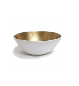 Cuenco de servicio de latón con acabado a mano único utilizado para exhibición elegante en ceremonias ofrendas del templo o paquetes de regalo - Product Image 3
