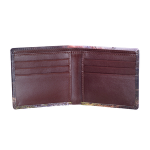 Fourniture en gros de porte-cartes mince à image imprimée numérique Porte-monnaie en cuir véritable Coffre-fort anti RFID personnalisé pour hommes et garçons - Product Image 2