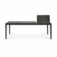 Ensemble Table à Manger Extensible Moderne Nordique en Chêne Massif Noir Avec 6, 8 ou 10 Chaises pour Salle à Manger