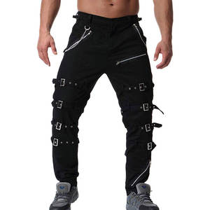 Pantalon cargo décontracté en coton pour homme, style hip-hop, rock, punk, gothique, sport, randonnée, équitation, 2026 - Product Image 1
