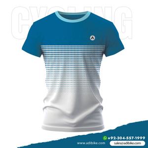 T-shirt respirant à manches courtes pour hommes, imprimé par sublimation, coupe-vent, séchage rapide, écologique, grandes tailles, fournisseurs OEM en gros - Product Image 2