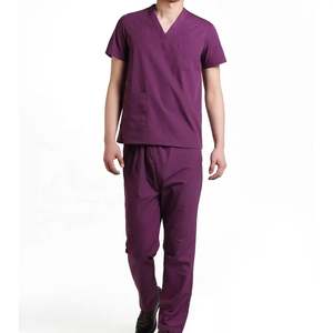 Nuevo estilo elástico hombres moda Scrubs uniformes conjuntos Jogger poliéster enfermería Scrub Hospital uniforme - Product Image 5