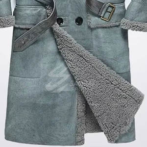 Vêtements pour hommes les plus vendus manteau long en cuir de mouton Design unique manteau long en cuir de mouton léger et respirant pour hommes - Product Image 6