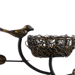 Portavelas de Metal con Forma de Nido de Pájaro para Decoración del Hogar en Navidad, Portavelas, Faroles, Frascos para Velas, Rayan - Product Image 2