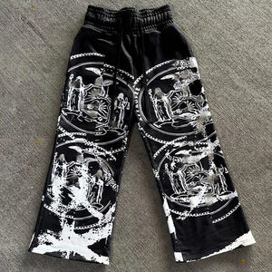 Pantalones Deportivos Anchos y Holgados Personalizados Kivotech para Hombre, Lavado Ácido, Decoloración al Sol, Felpa Francesa, 100% Algodón, Pantalones Deportivos Gruesos - Product Image 6