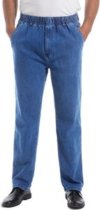 <b>Mens</b> <b>Elastic</b> Waist <b>Jeans</b> Relaxed Fit Denim Pants Casual <b>Mens</b> <b>Elastic</b> Waist Pants Cotton soft and stretchy fabric <b>men</b> <b>jean</b> pant - Product Image 4