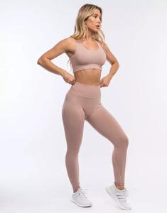 GAF-Conjunto de sujetador de cintura alta personalizado, ropa de entrenamiento, Yoga, gimnasio, Fitness, sin costuras, colores a la moda - Product Image 5