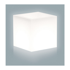 Vaso Home Light Cubo Cm. 40x40x40h Bianco - Product Image 1