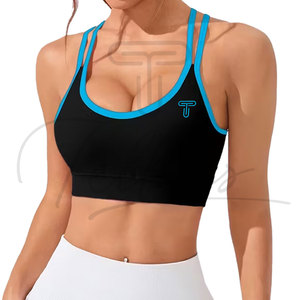 Sujetador Deportivo de Yoga de Alta Sujeción, Moderno, con Tirantes Ajustables a Rayas, Transpirable, de Secado Rápido, Elástico en Cuatro Direcciones, Sin Costuras, Personalizable en la Parte Delantera - Product Image 5