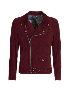 Chaqueta de Cuero Casual para Hombre, Otoño Invierno, con Cierre, Manga Larga, Reversible, con Logotipo Frontal, Estilo Motociclista - Product Image 1