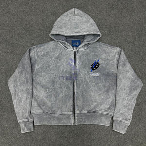 Buen material OEM Servicios Más demandados Cremallera Sudadera con capucha Impreso digital Hecho en fábrica Precio barato Sudaderas con capucha 100% Algodón Invierno - Product Image 6