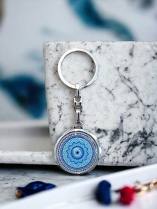 Fashion Carabiner Metal Sticker Keychain with Unique Enamelled Tips and 3D Shape - Product Image 2