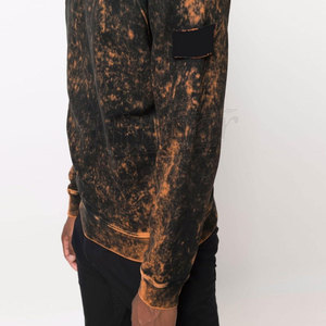 100% Cotton Men's Clothing Vintage Black Acid Wash Hoodies Men Oversized Hip Hop Sweatshirts Casual Pullover Hoodie - Product Image 4