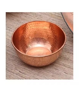 Pure Shiny Copper <b>Bowl</b> <b>Metal</b> Designer Fruit Serving <b>Bowl</b> and Kitchenware <b>Mixing</b> for Hot Selling - Product Image 6