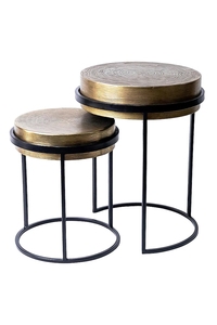 โต๊ะกาแฟโต๊ะชาเฟอร์นิเจอร์ทันสมัยโต๊ะกลางโต๊ะพร้อมกรอบโลหะสีทอง - Product Image 3