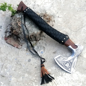 Forged Blade Damascus Steel Axe Heavy Duty Supplier Pakistan High Carbon Damascus Steel Axe Handmade Exporter Pakistan - Product Image 2