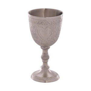Premium Silver Plated Brass <b>Goblet</b> Cup Vintage Engraved Chalice | Party Wedding Tableware Decorative Drinkware Elegant Durable - Product Image 5