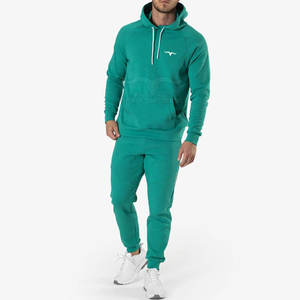 OEM venta al por mayor de alta calidad 100% algodón de los hombres de manga larga chándal de entrenamiento ropa de gimnasia para el invierno a bajo precio - Product Image 1