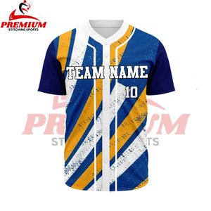 Maillots de baseball respirants en polyester à impression numérique - Product Image 5