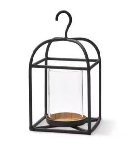 Home Decoration Metal & Glass <b>Candle</b> <b>Lantern</b> Manufacturer Customized Logo Home Decoration Metal <b>Candle</b> <b>Lantern</b> Best Selling - Product Image 1