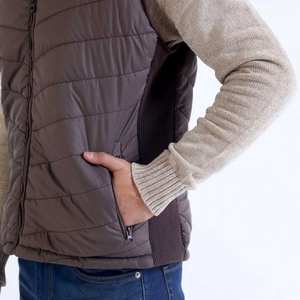 Chaleco Acolchado con Capucha Informal de Invierno para Hombre, Diseño Personalizado, Venta al por Mayor, Alta Calidad, Impermeable, Transpirable, Ligero y Cálido, Sin Mangas - Product Image 5