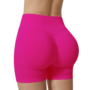 Shorts pour femmes personnalisés de haute qualité taille haute séchage rapide sans couture serré hanche Fitness pantalon Gym Sports Yoga shorts pour femmes - Product Image 4