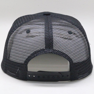 Sombrero de camionero de malla de ala curvada de 5 paneles de alta calidad para mujer, logotipo bordado personalizado, Material de lona vaquera, actuación en la playa al aire libre - Product Image 3