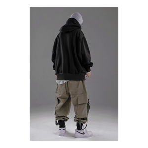 Sudadera con capucha de gran tamaño de algodón 100% Unisex Color personalizado Peso pesado 320 Gsm Estampado de lana de invierno Nuevo en blanco Personalización al por mayor Sólido - Product Image 4