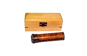 Vintage métal kaléidoscope ton or visionneuse jouet en cuir marron article en laiton personnalisé gravé nautique décor amant travail cadeau - Product Image 4