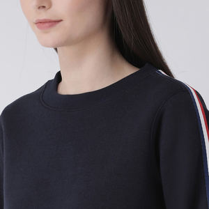 Venta directa de fábrica nueva llegada sudaderas largas de invierno para mujer con logotipo personalizado material sólido frontal impreso - Product Image 6