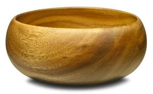 Juego de 3 cuencos para servir de madera natural con diseño contemporáneo y acabado artesanal para cocina moderna y estilismo doméstico - Product Image 5