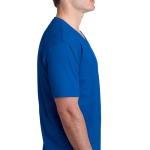 Chemises à col en V pour hommes de haute qualité, manches courtes, pull à col en V, t-shirts pour hommes, respirants, confortables, service de vente en gros - Product Image 3