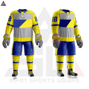 Uniforme de hockey sur glace pour hommes de haute qualité, poids léger, taux bon marché, uniforme de hockey sur glace anti-rides entièrement personnalisé avec la dernière conception - Product Image 5