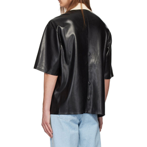 Camisas de Cuero Genuino para Mujer, Otoño/Invierno, Talla Personalizada, Transpirables, Ecológicas, Ropa Urbana - Product Image 6