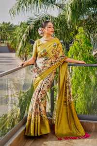 Beste Kwaliteit Festival Dragen Geweldige Kleur Indiase Kleding Collectie Organza <span class=keywords><strong>Saree</strong></span> Met Goud Zari Werk Vrouwen Mode Exporteur - Product Image 2