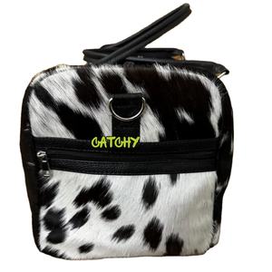 Large Leather Duffle Bag for Travel & Gym <b>Waterproof</b> Canvas and Premium Leather <b>Holdall</b> Weekend Overnight Bag for Men - Product Image 6