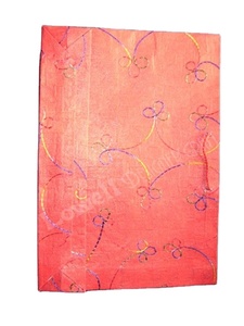 LOWELLCRAFT Letter Pattern Brown Recycle Paper <b>Bag</b> with Rope Handle <b>Medium</b> <b>Size</b> Manufacturer From Delhi - Product Image 3