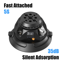 Ventouse électrique robuste en alliage d'aluminium de 70 kg, rotation à 360°, étanche, résistante au vent, écran LCD, support 1/4"-20