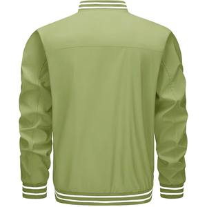 Chaqueta Universitaria Personalizada Bordada de Moda para Hombre, Cuello Alto, Logotipo Frontal, Elegante, Duradera, Impermeable, Ecológica y Acolchada - Product Image 2