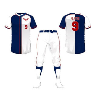 Venta al por mayor de uniformes de béisbol de calidad para hombres transpirable sólido personalizado de alta calidad para hombres baratos uniformes de béisbol - Product Image 2