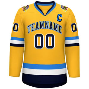 Uniforme de hockey sur glace, maillot personnalisé, fournisseur en gros, impression par sublimation, tissu de haute qualité, OEM ODM, usine, nom et numéro personnalisés, professionnel - Product Image 5