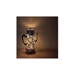 Bougeoir décoratif en fer de style bovin de couleur noire avec verre votif fait à la main pour décoration de table et de maison - Product Image 5