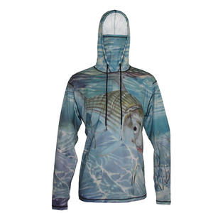 Camisetas de Pesca Ligeras con Capucha para Hombre, Camiseta de Manga Larga con Capucha, Logotipo Personalizable, Transpirable, Impermeable - Más de 50 Unidades Bajo Demanda - Product Image 1