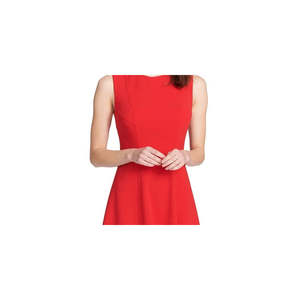 Abito Tommy Hilfiger da donna a zampa d'elefante, stampa floreale rossa, stile casual da ufficio, con bottoni, comodo ed elegante, taglia 14 - Product Image 2