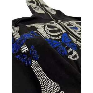 <b>Rhinestone</b> <b>hoodie</b> with soft polyester blend, offered in full tracksuit and trouser sets. - Product Image 3
